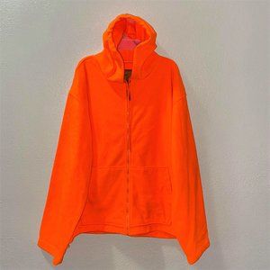 Trail Crest Fleece Hoodie Jacket Neon Orange 2XL